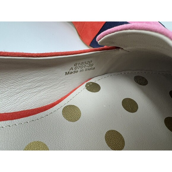 Boden NEW Scarlett Pointy Suede Colorblock Low Heel Shoe Size 39 / 9 - Picture 7 of 8